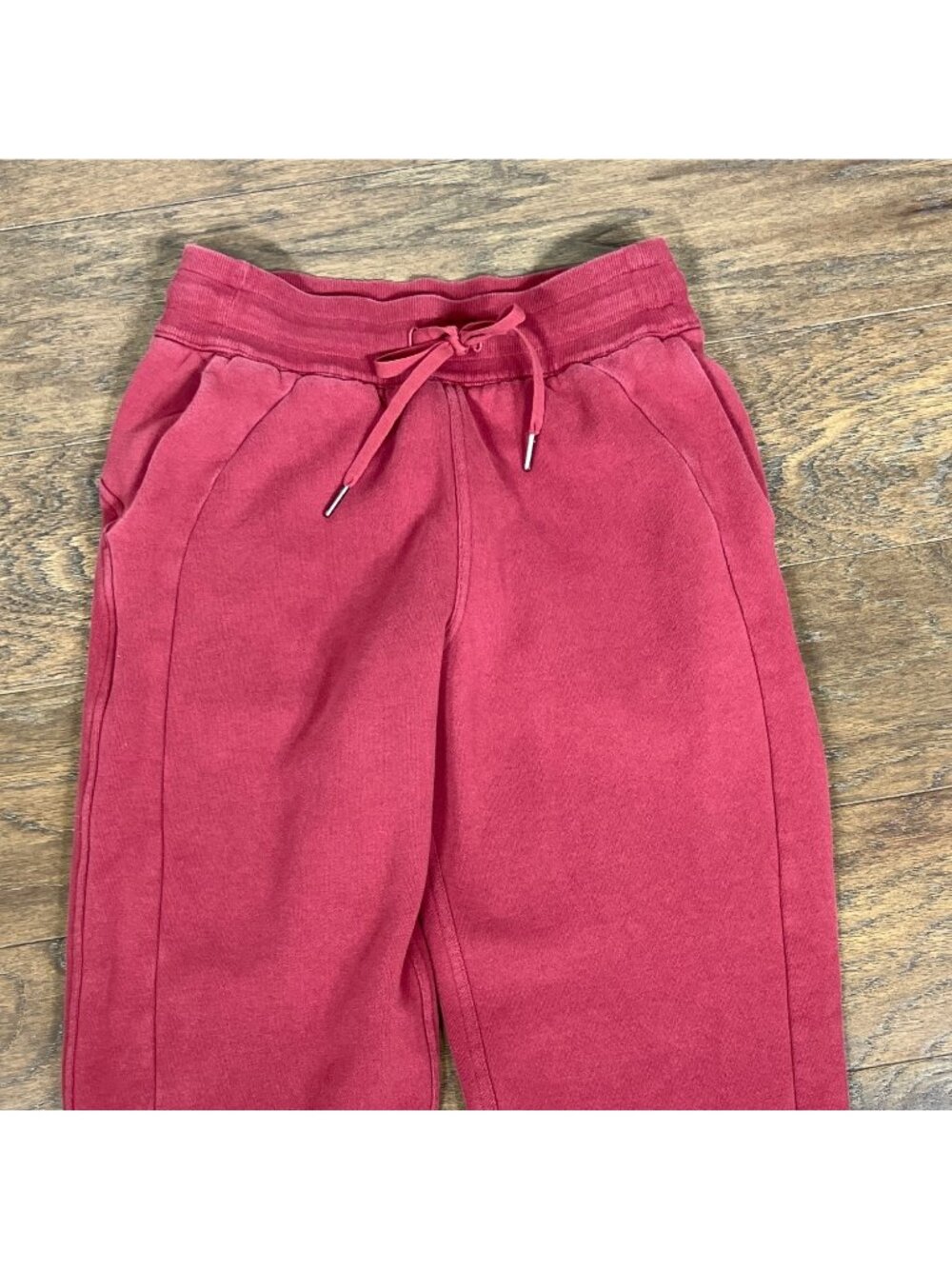 LULULEMON Scuba Jogger Pants Pomegranate (Muted Red) Sz 4 #W5CVAS EUC - Picture 2 of 6